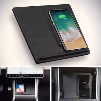 

Dual USB Port Car Wireless Fast Charging Phone Charger For Tesla MODEL3