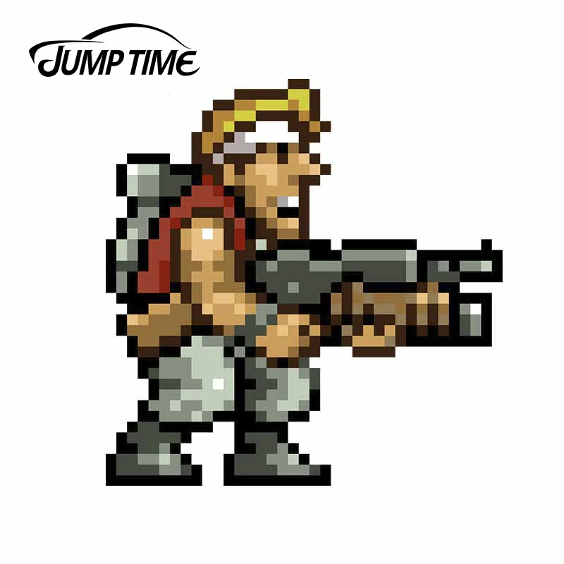 Jumptime 13 X 12.8Cm Arcade Metal Slug Marco Fine Decal Bumper Car Stickers Personality Creative Sticker Waterproof Decor