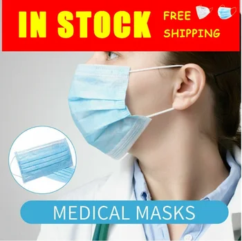 

Face Mouth Mask Non Woven Fabrics Mask Anti Dust Anti Fog Haze Hanging Ear 3 Layer Filtration Disposable Mask