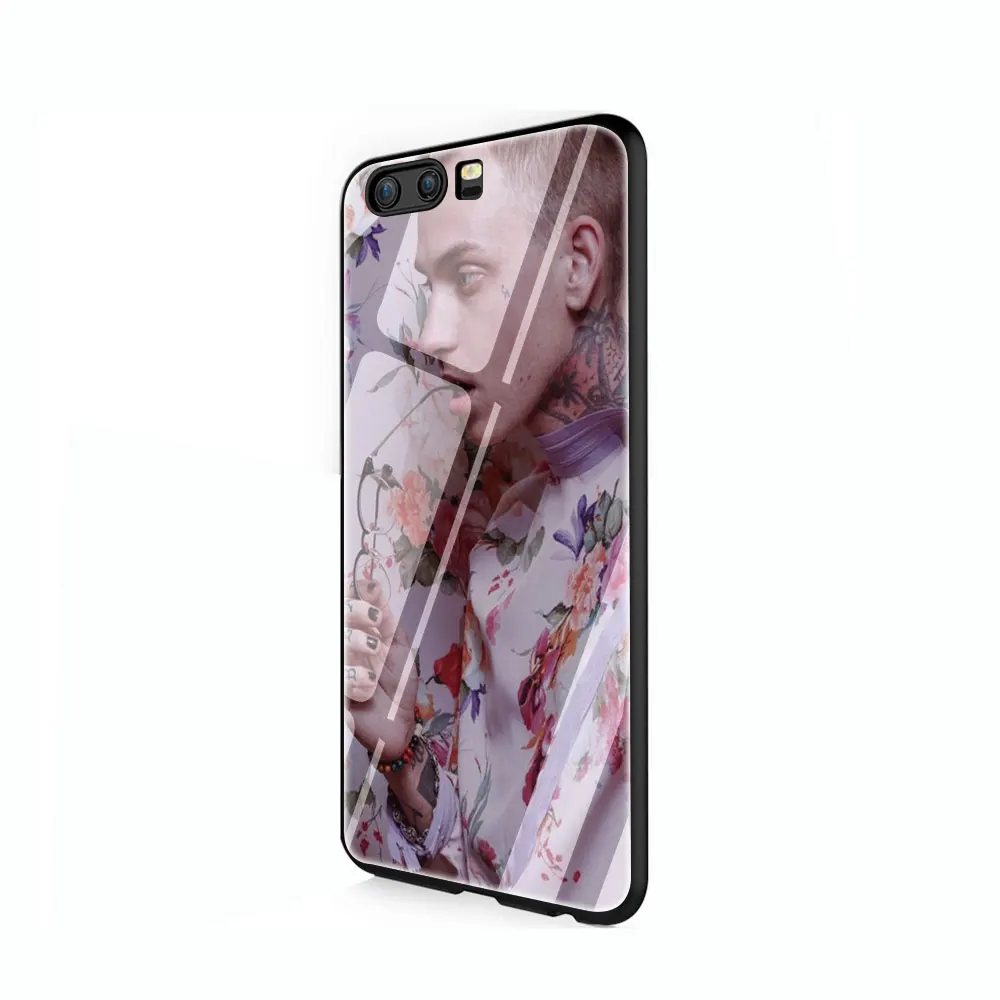 EWAU Blackbear закаленное стекло чехол для телефона huawei mate P 10 20 30 Lite Pro Y9 Honor 8X 7A