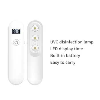 

Portable Ultraviolet Disinfection Lamp 2W Sterilization Lamp UVC Handheld Germicidal Flashlight Hotel Sweep Cleaning-Tool Lights