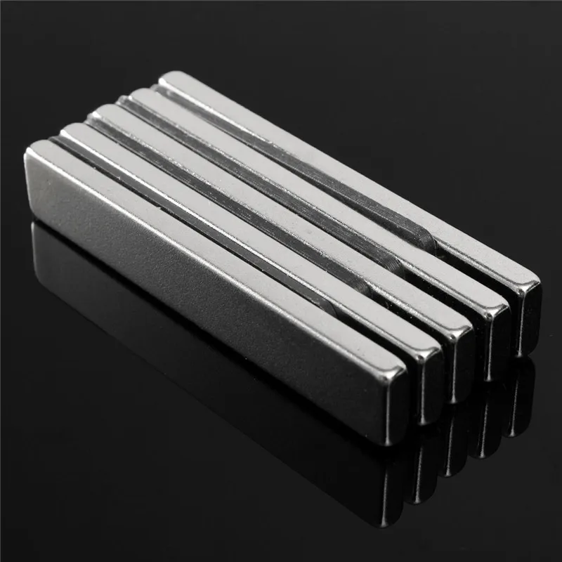 

5pcs N50 Super Strong Block Cuboid Magnets 60x10x4 mm Rare Earth Neodymium Magnets