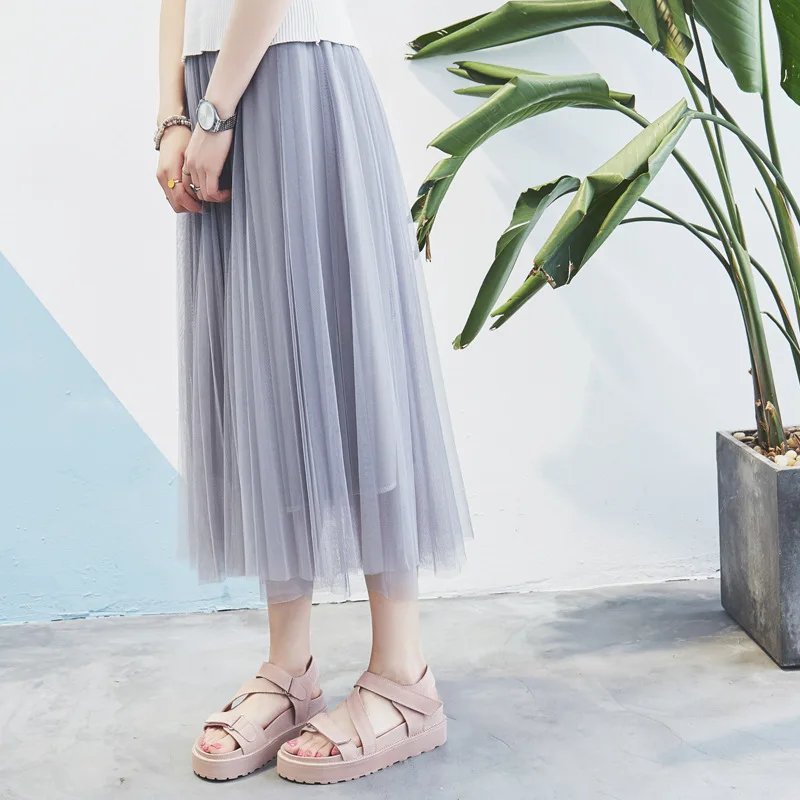 

2019 New Style Korean-style Online Celebrity Versatile Korean-style Genuine Leather Velcro WOMEN'S Sandals Platform Shoes Thick