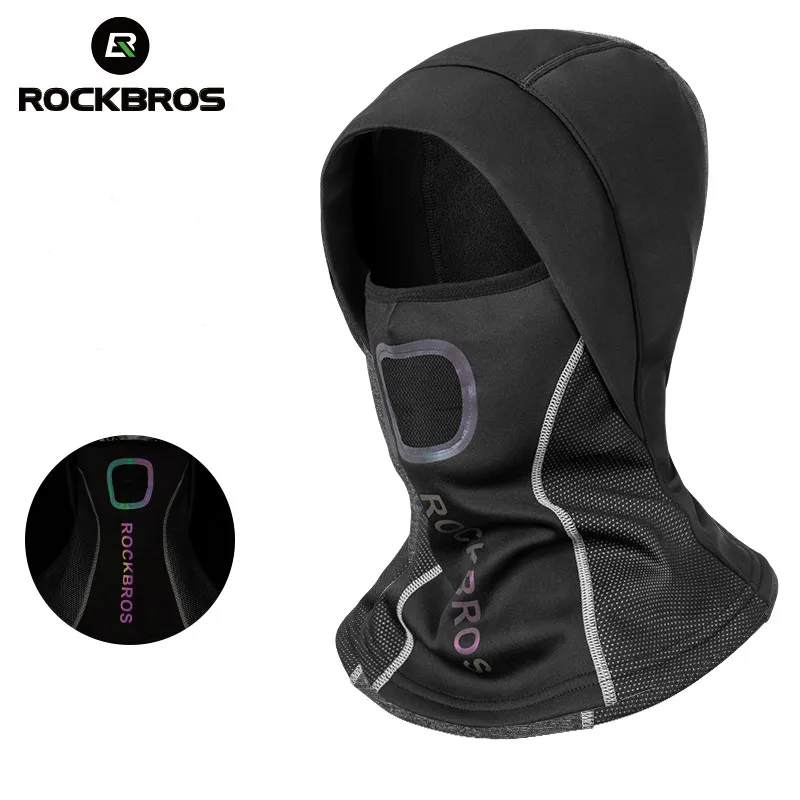 

ROCKBROS Winter Thermal Cycling Cap Ski Mask Warm Windproof Cycling Face Mask Fishing Skiing Balaclava Riding Hat Headwear