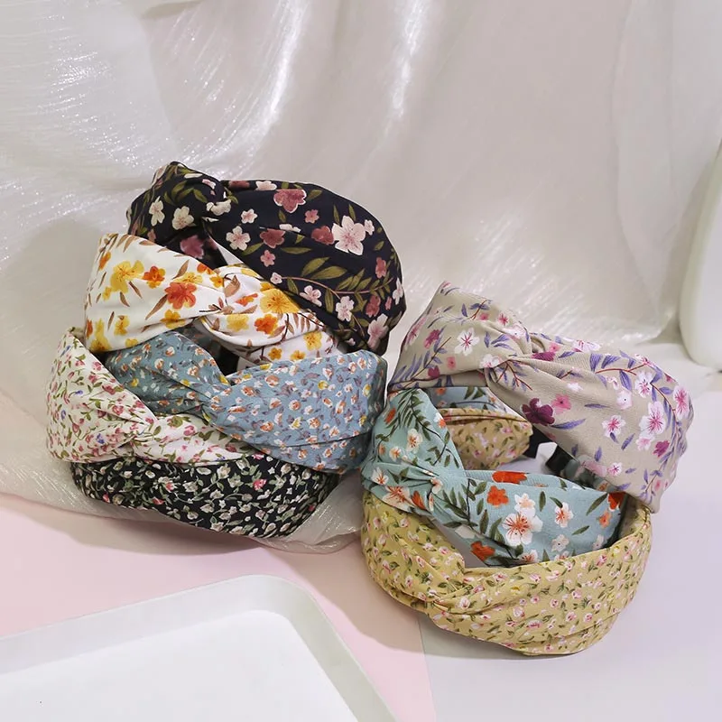 

1Pcs Cloth Fashion Hair Accessories Nice Gift Korean Style Non-slip Multi Purpose Women Headband Knotting Hair Hoop