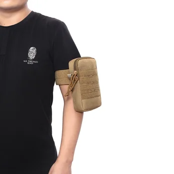 

Running Pouch Military Tactical Arm Band Bag Canvas Waterproof Protective Bag For Mobile Phone Cycling Wrist Bag NEW 2020