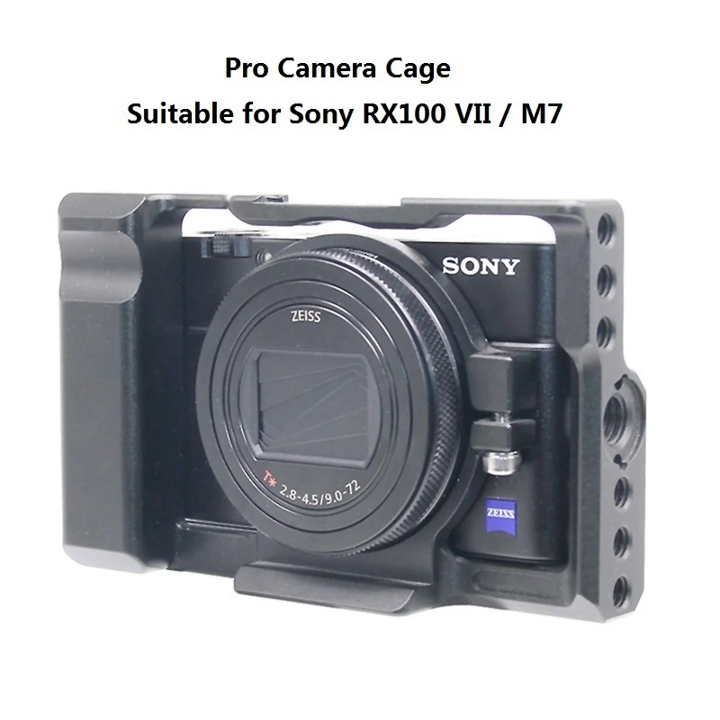 Pro камера клетка для sony RX100 M7 VII 7 Алюминиевый сплав защитный чехол с 1/4 резьбовыми отверстиями 105g