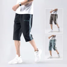 

Shorts Men Clothing Men Shorts Pants Casual Cargo Sweat 2021 Korean Fashion Cropped Trousers Summer Plus Size Clothes Sweatpants