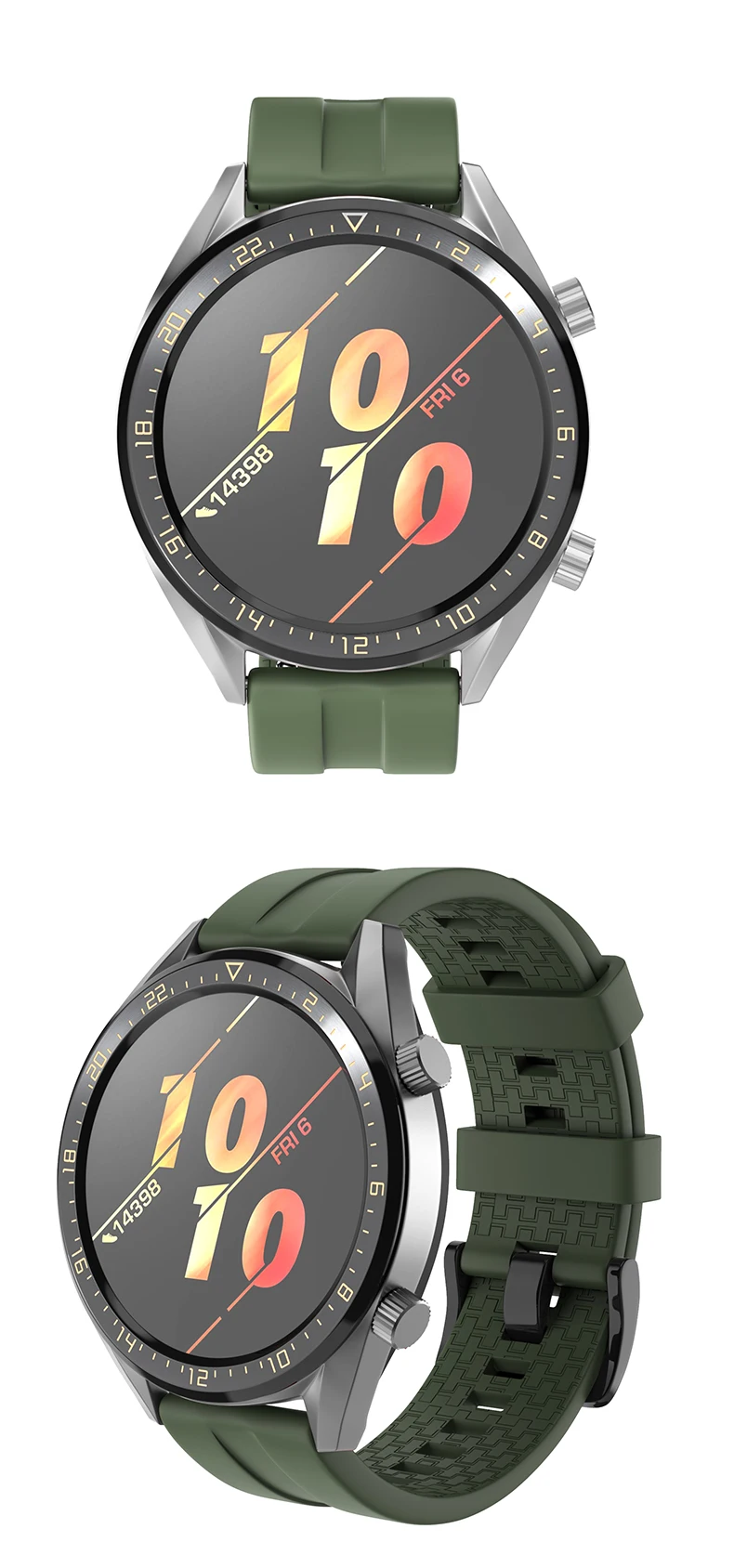 Силиконовый ремешок для huawei Watch GT/GT2 46 мм ремешок для Amazfit GTR 47 мм/Stratos 2 3 Смарт часы браслет