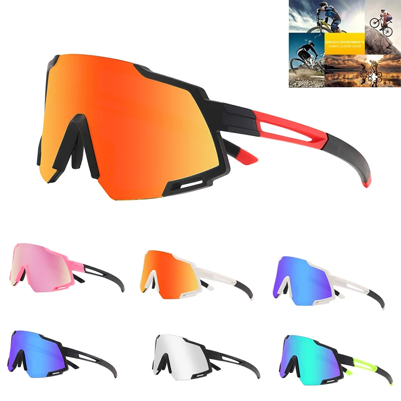 Gafas de sol polarizadas 100% ciclismo para hombre y mujer, lentes de sol deportivas para bicicleta, 2021