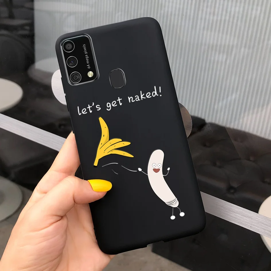 For Coque Samsung Galaxy M21s Phone Case Sm F415f Cute Couple Love Heart Painted Soft Matte Cover On Samsung M21s M21 S Bag 6 4 Phone Case Covers Aliexpress