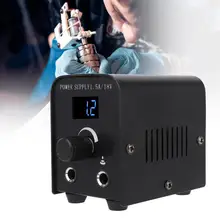 Светодиодный источник питания для тату с цифровым дисплеем, высокая мощность, тату-машина, источник питания, инструмент для татуировки, ножной переключатель