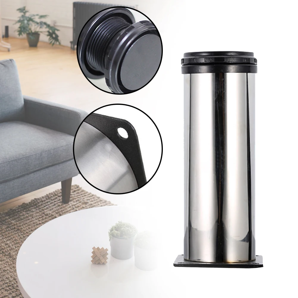 

Adjustable Home Hardware Cabinet Legs DIY Round Table Sofa Durable Support Living Room Stainless Steel Hotel Furniture Foot