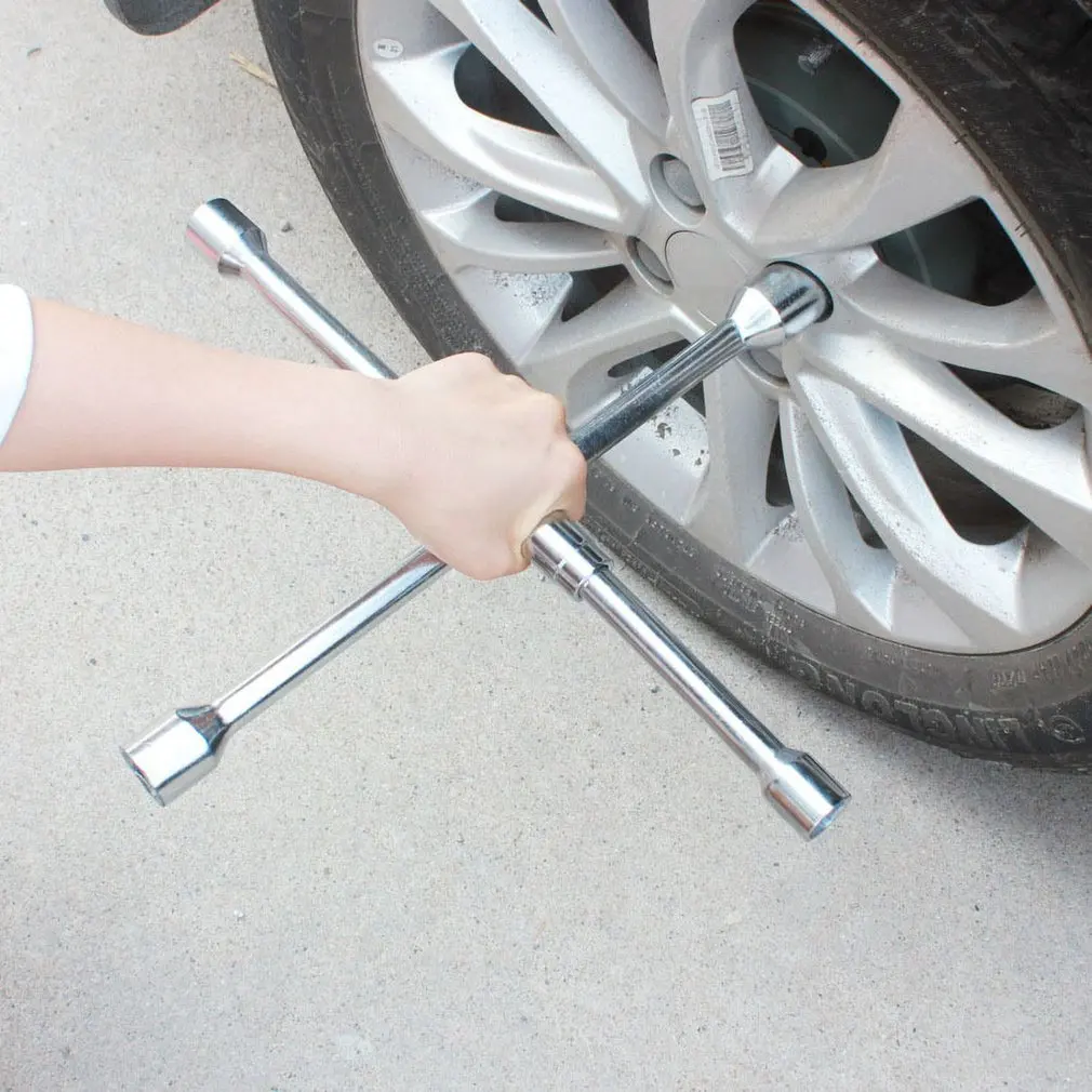 4 способа шитья рукава шины складные крестовые Торцевые гаечные ключи инструмент для ремонта автомобиля инструмент для удаления шин монтажный гаечный ключ инструменты