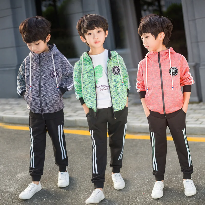 

BOY'S Suit Spring And Autumn 2019 Korean-style CHILDREN'S Suit Sports Big Boy Two-Piece Set Boys' Clothes