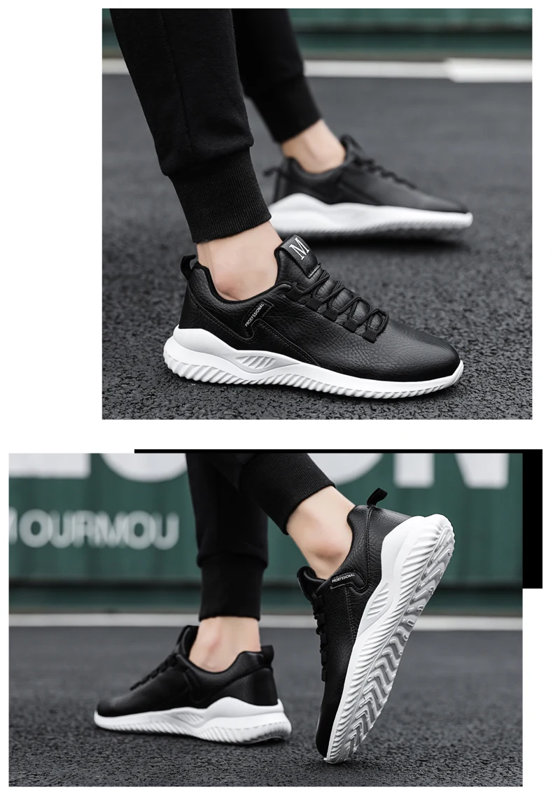 Осенняя теннисная обувь мужские кроссовки Удобная Кожаная обувь Tenis Masculino Легкая спортивная обувь для фитнеса Zapatillas Deportivas