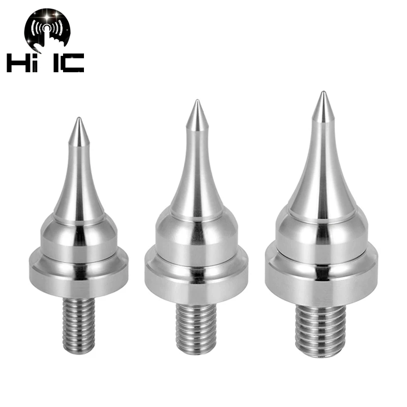 PrecisionGeek Acciaio Inossidabile Spike/Cono absorber per altoparlanti vite 4 pz + Cuscinetto per settore biadesivo 4 pz