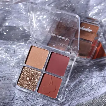 

Beauty Glazed Charming Eyeshadow 4 Colors Natural Matte Pearlescent Eye Shadow Palette Makeup Beauty Cosmetic Powder