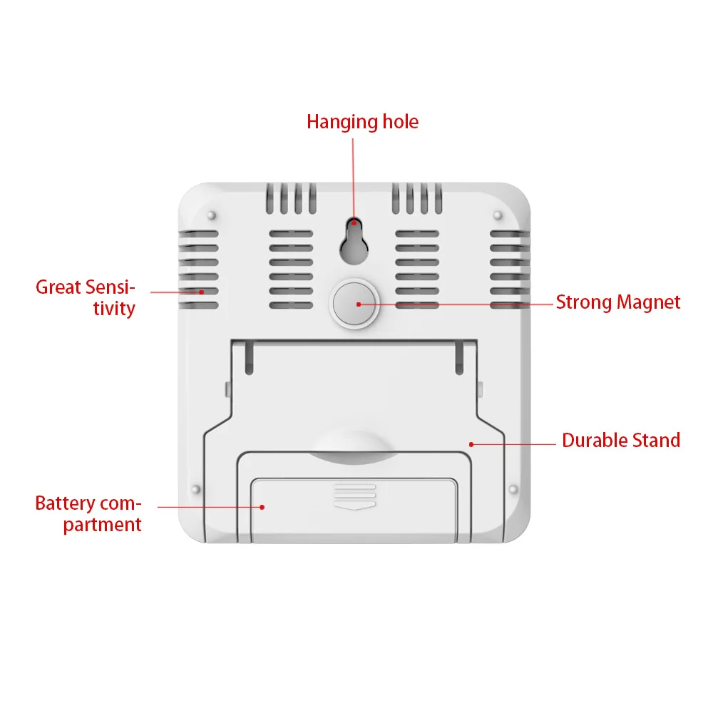 Baldr Мини цифровой ЖК-термометр гигрометр электронный Температура стены влажность Indooor мини-метр с подставкой