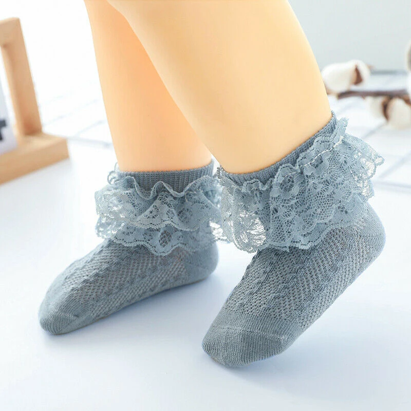 Baby Lace Ruffle Socks Newborn Cotton Baby Girls Sock Cute Toddler Socks Princess Style Accessories cotton socks kids socks baby socks girls socks