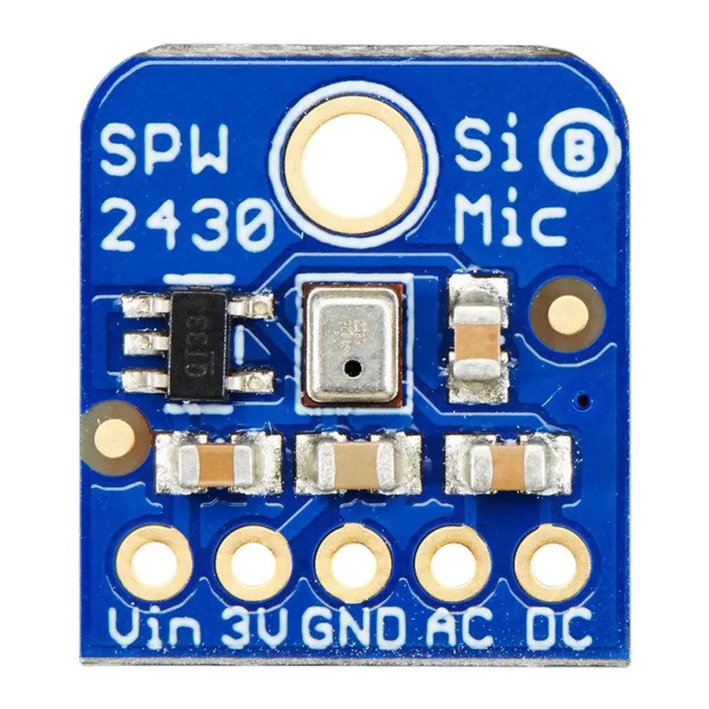 Силиконовый микрофон MEMS SPW2430 модуль датчика обнаружения звука пробоя Q42 Инструменты для разработки аудио IC