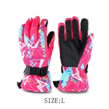 Водонепроницаемые нейлоновые зимние перчатки унисекс с сенсорным экраном, ветрозащитные уличные теплые спортивные перчатки без пальцев, спортивные альпинистские