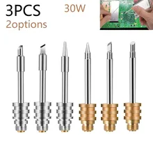 Pointes de fer à souder 30W USB, 3 pièces, chargement sans fil, Mini pointe de fer à souder Portable, pointues, Interface 510