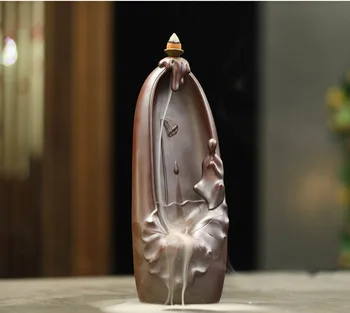 

Ceramic Incense Burner Portable smoke waterfall Incense Burner insense holder Quemadores De Incienso Home Decorations QBA60XXL