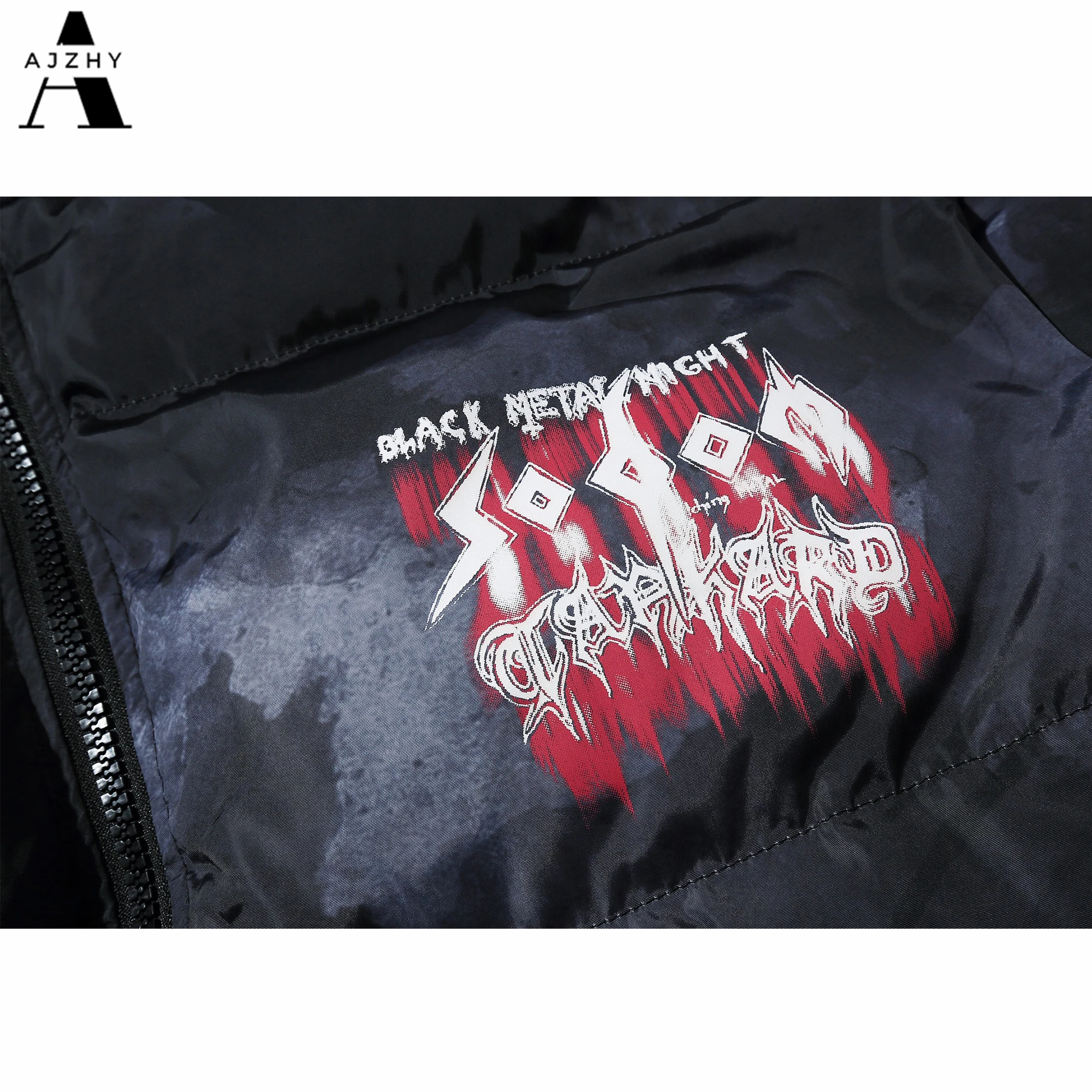 Tie Dye принт хип хоп парка куртки для мужчин хипстер уличная граффити зимние толстые теплые ватные Пузырьковые пальто для мужчин s