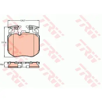 

Brake pads for BMW 7 G11/G12 13 front TRW GDB2147