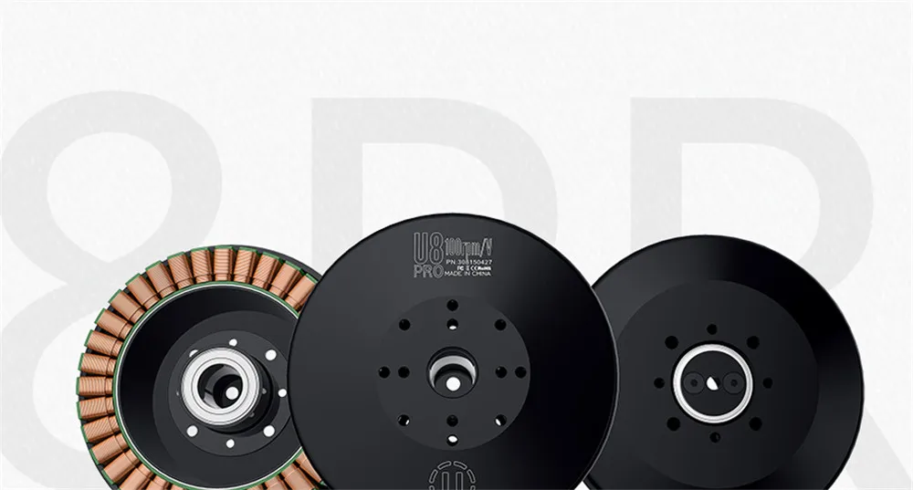 TMOTOR U8 Pro высокоэффективный многороторный Бесщеточный диск бесщеточный двигатель U-POWER Водонепроницаемый Тип эффективности