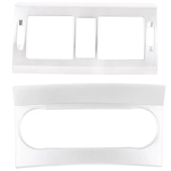 

2x Car Silver Air Conditioner Outlet /Button Panel Cover Trim Chrome for Mercedes Benz X204 GLK 2008-12