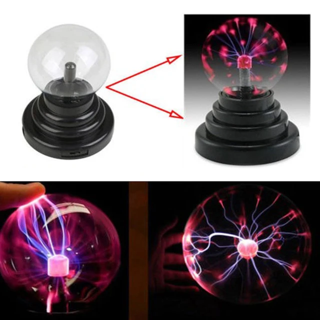 USB Plasma Ball Electrostatic Sphere Light Magic Crystal Lamp Ball Desktop  Lightning Christmas Party Touch Sensitive Lights - AliExpress