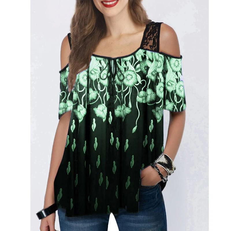 Camisa de manga larga con Floral para mujer, blusa suelta de talla grande 6 20 camisas| - AliExpress