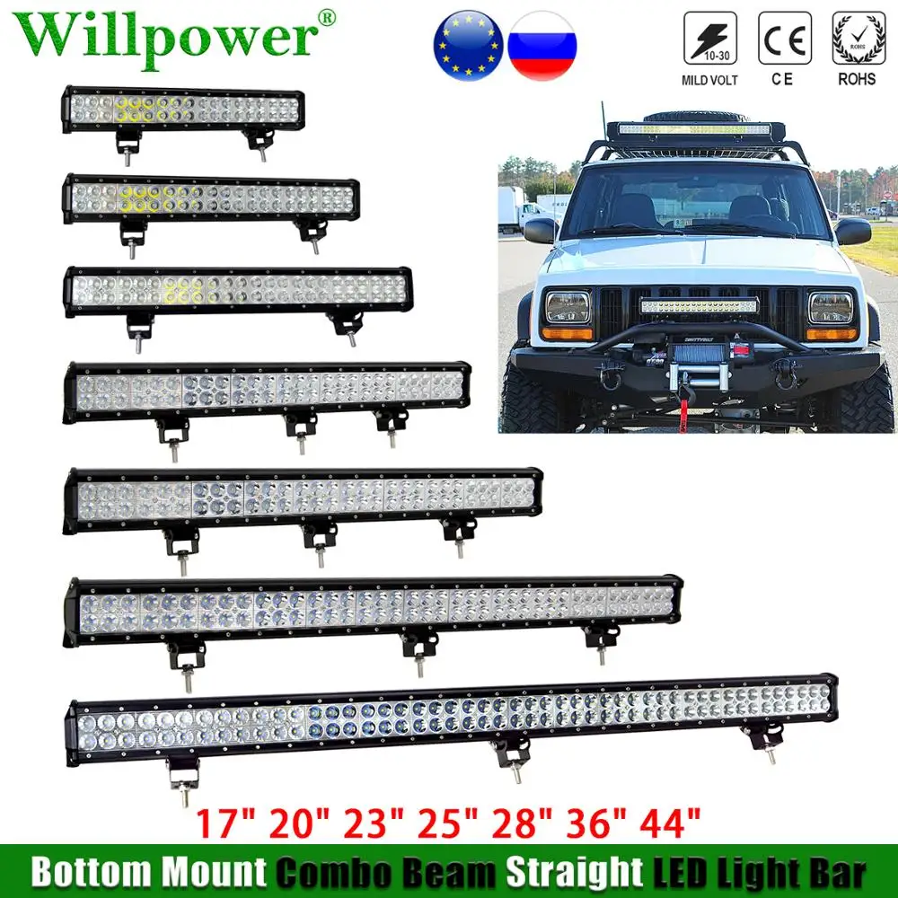 

Offroad Car 4WD 17" 20" 22" 25" 28" 38" 36" 44" 4x4 Truck Light Bar For Jeep JK Polaris UTV ATV Tractor SUV Driving Fog Lamp