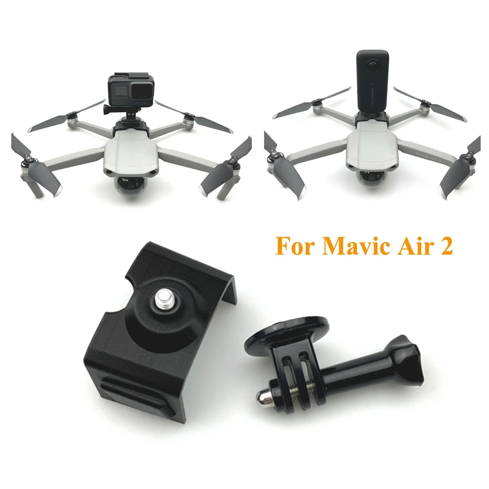 3D printing 360° Action adapter Mount Bracket Holder for Mavic 2 Camera Gopro 3D printing 360° Action adapter Mount Bracket Holder for Mavic 2 Camera Gopro