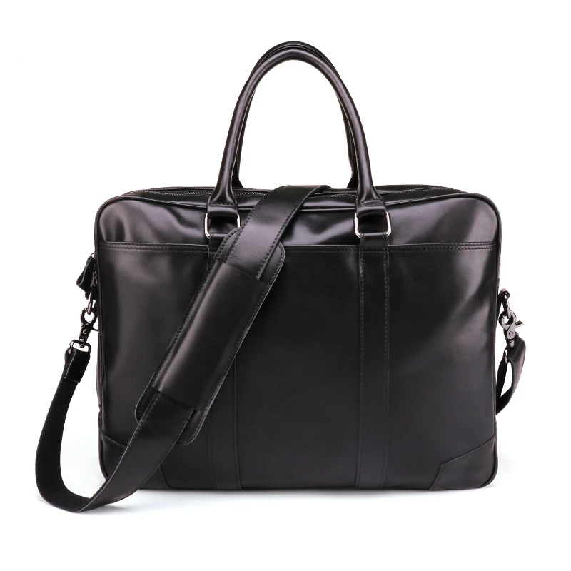 

15.6 Inch Laptop Bag Leather Briefcases Men Business Briefcase Genuine Leather Briefcases Men Handbag Sac A Main Bolso Hombre