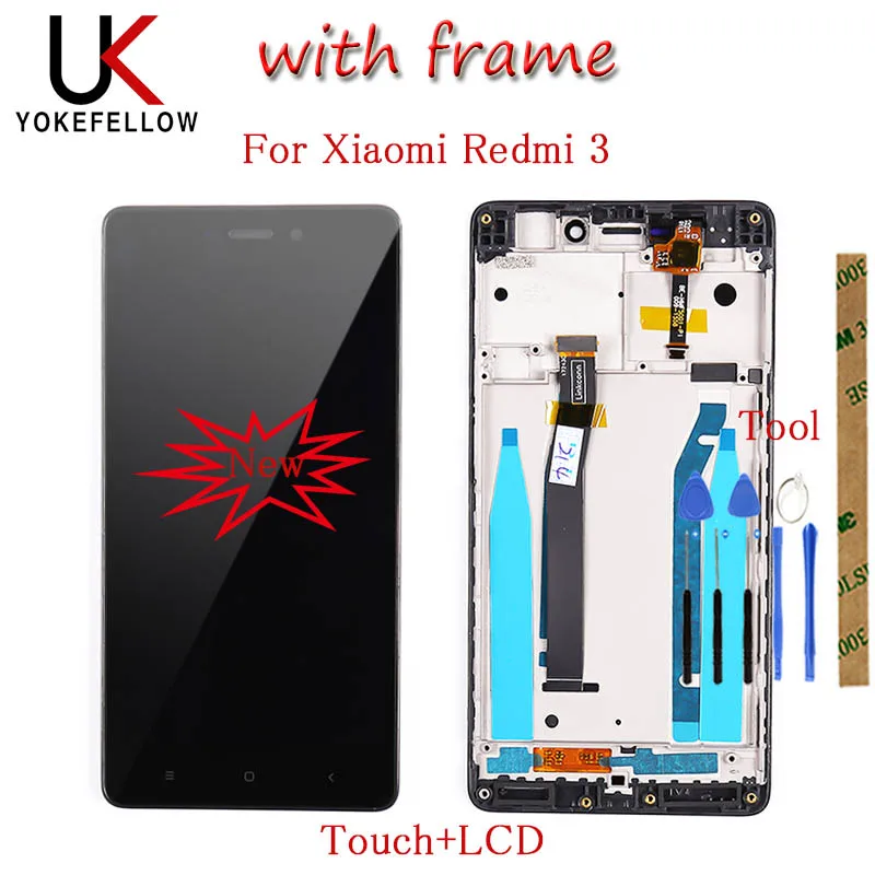 

5.0 Inch AAA Quality LCD For Xiaomi Redmi 3 Lcd Display Screen Replacement For Redmi 3 3S LCD Digiziter Aseembly
