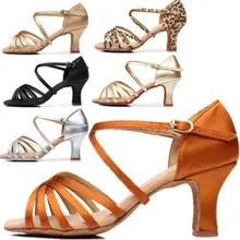 Ladies Dancing Shoes Woman Latin Dance Shoes For Women Jazz Ballroom Girls Salsa Dance Shoes 7 Colors About 5cm A260