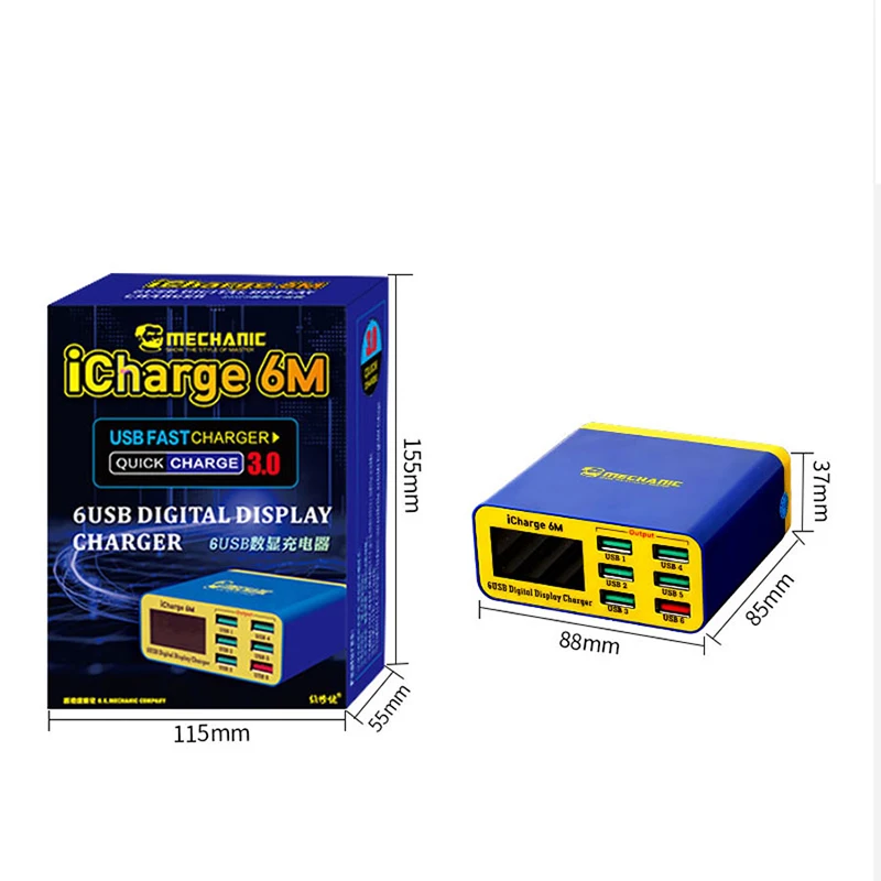 MECHANIC USB Intelligence 2.4A поддержка быстрой зарядки QC 3 0 прочная Совместимость для IPAD/iPhone