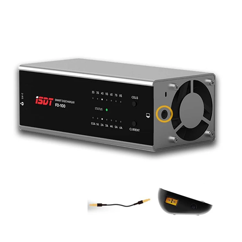 Isdt Fd-100 умное управление разрядник 80 Вт/8А разрядка Емкость 2-8S 6-35 В Lipo батарея разрядка с максимальной мощностью 80 Вт D