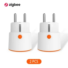 

Tuya Smart Plug Zigbee Socket EU 16A Power Monitor Timing Function Tuya SmartLife APP Control Works With Alexa Google Assistant