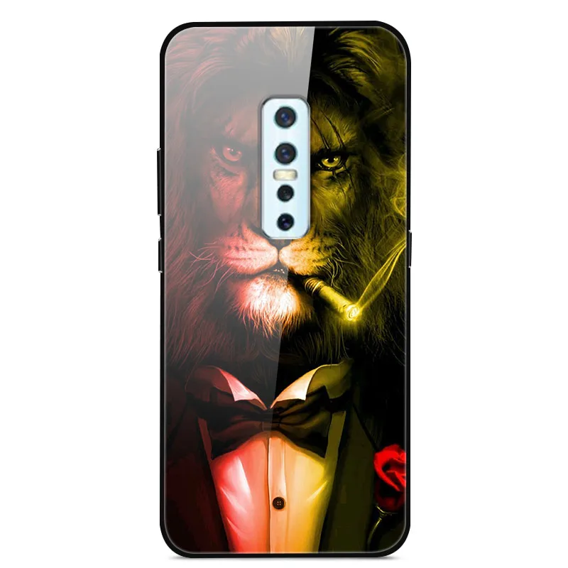 ДЛЯ Vivo V17 Pro Чехол закаленное стекло планета Космос крышка стеклянная задняя крышка для Vivo V17 Pro Coque оболочка для Vivo V17Pro V17 Pro - Цвет: 27