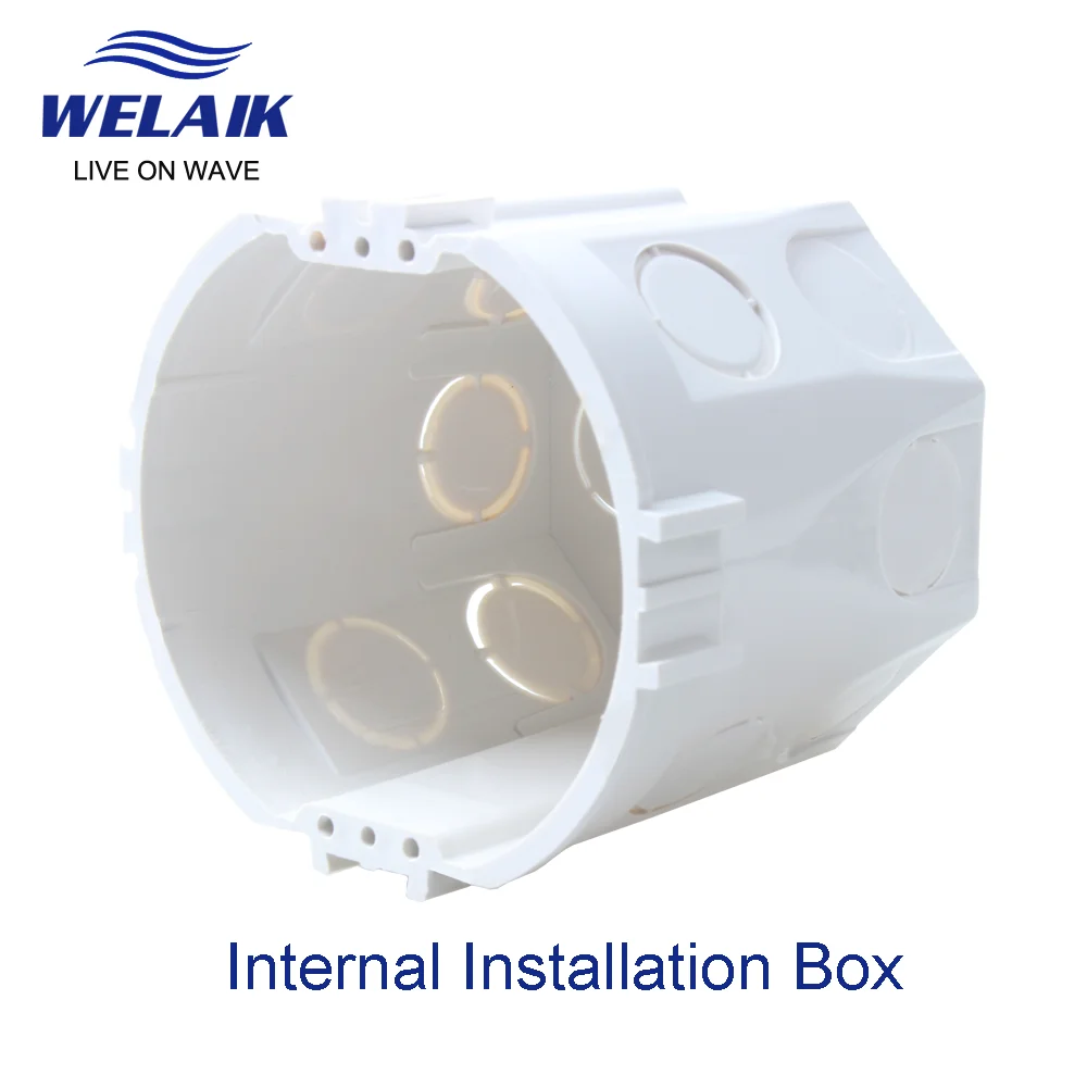 WELAIK EU Electrical-installation boxes White Plastic Flame-retardant ABS EU Installation-Box A101W