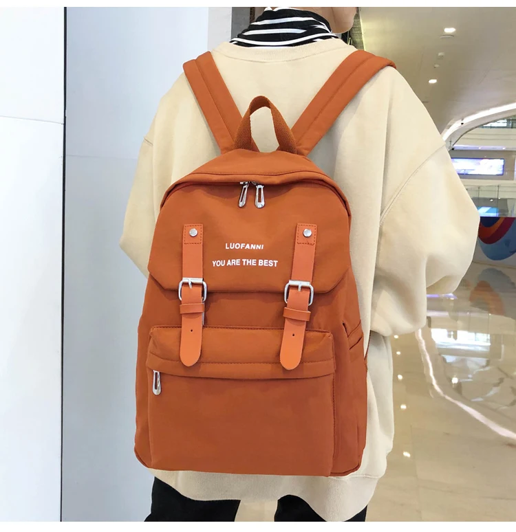 Waterproof Nylon Backpack Women 2020 Shoulder Bag Anti-theft Travel Bagpack Large Backbag School Backpack Teenage Backpack W703