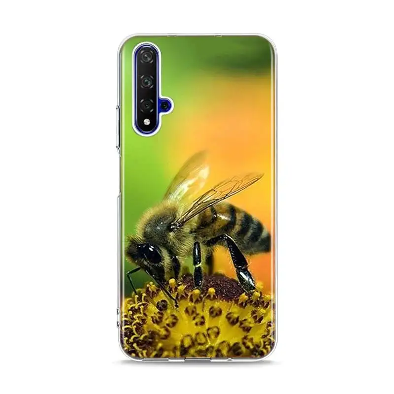 Силиконовый чехол из ТПУ с золотыми сотами honey bee для huawei Honor 10i 9X8X20 10 9 Lite 8 8A 7A 7C Pro Lite чехол для телефона - Цвет: Style 01