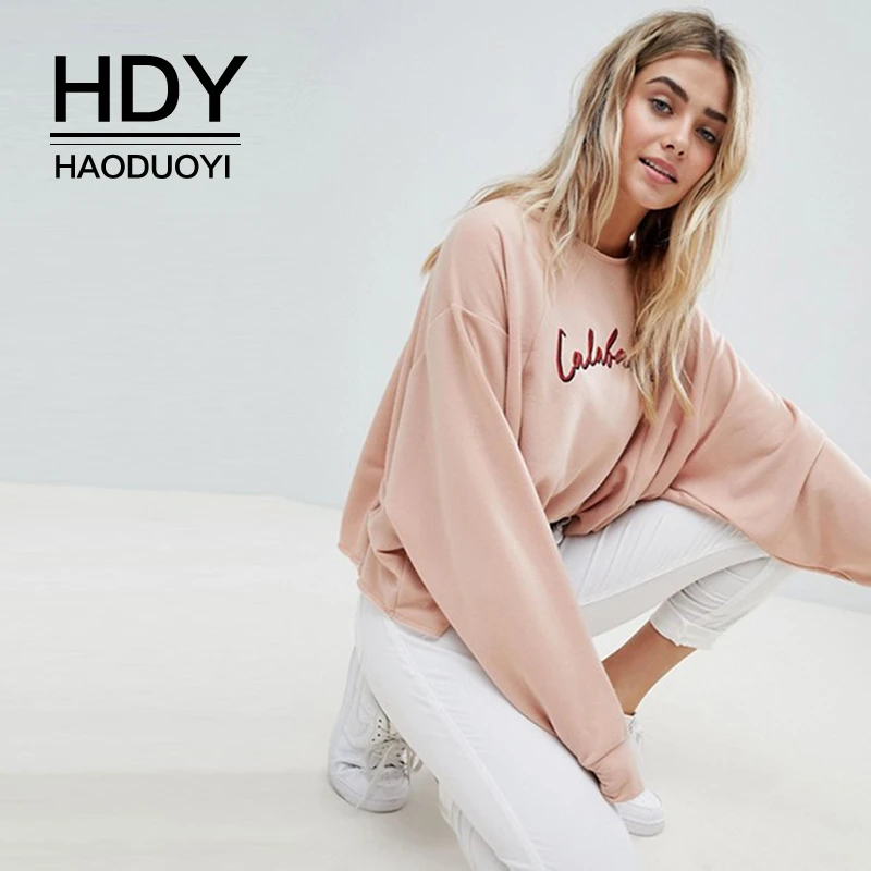 HDY Haoduoyi модные новые осенние поступления дамы случайные личности толстовки с