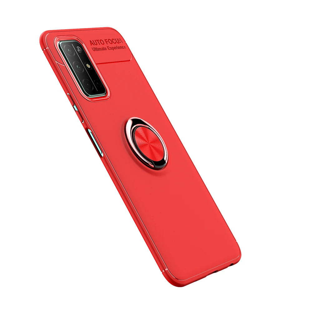 Мягкий чехол для телефона из ТПУ с магнитным кольцом Huawei Honor 30S/ Enjoy 10E/ Y7P P40 P40pro