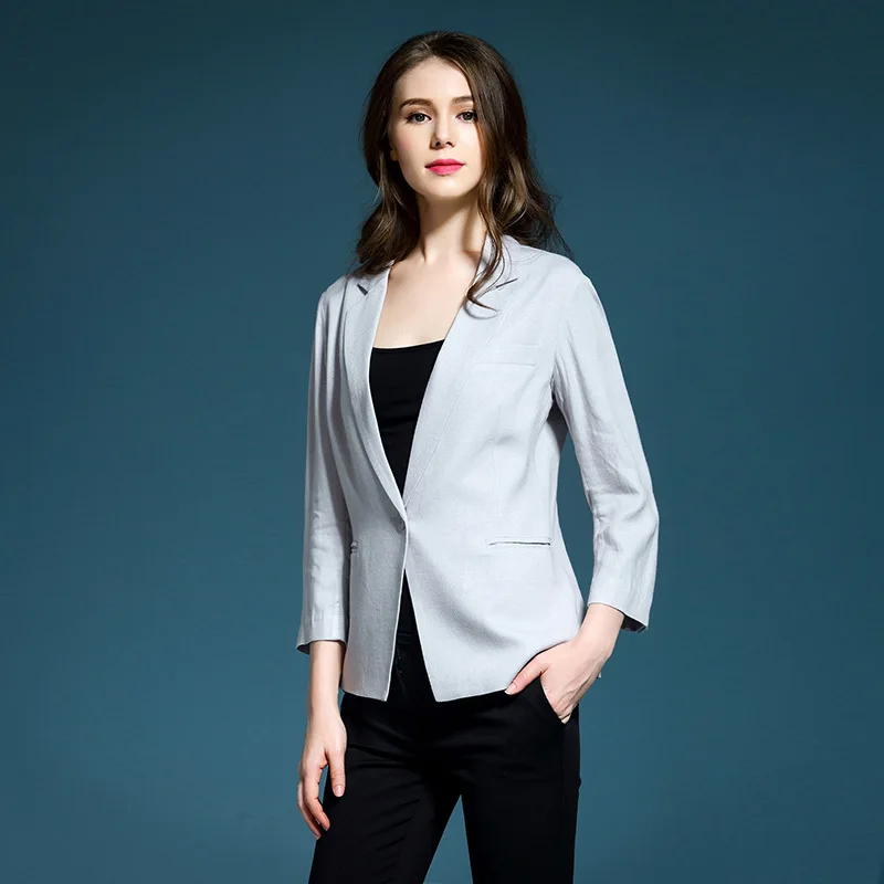 

Special Offer Seckilling 158 Rebate Does Not Change Solid Color One-Button Small Suit Jacket Pe66028
