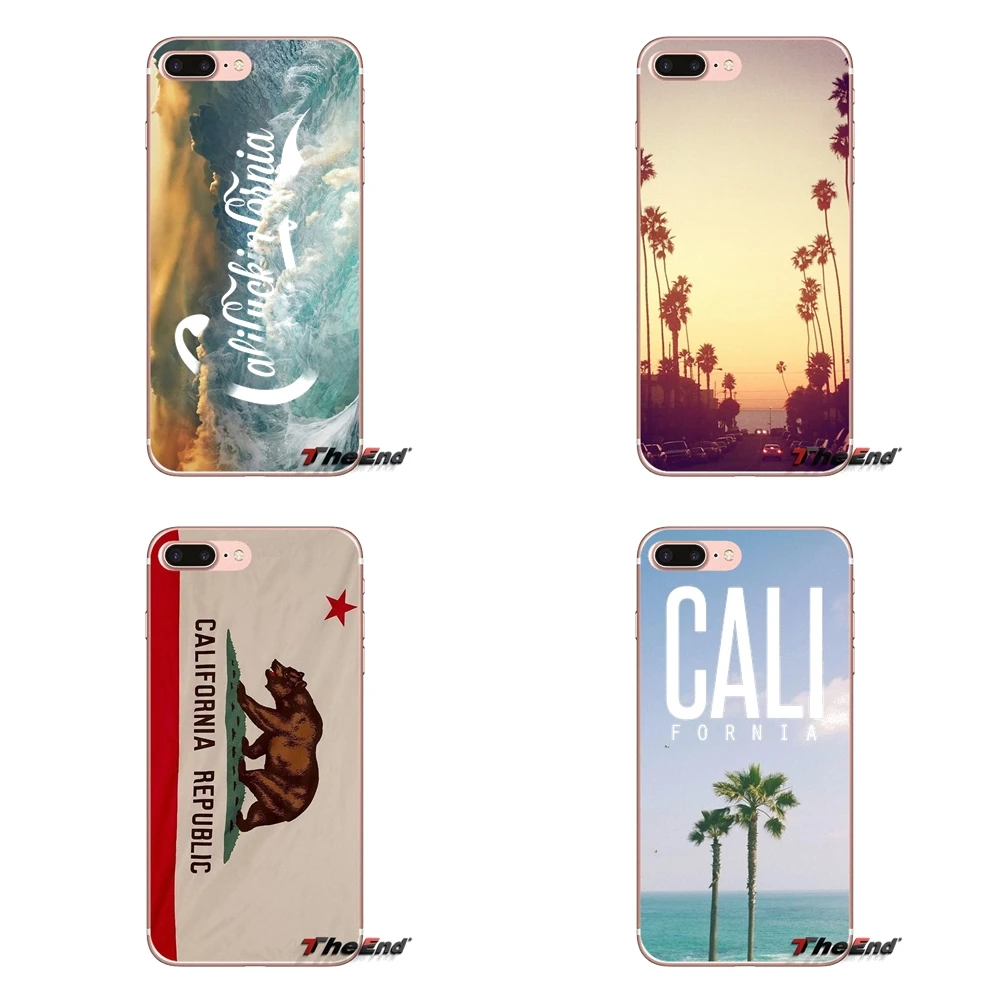 For Samsung Galaxy J1 J2 J3 J5 J7 A3 A5 A7 2015 2016 2017 J330 J530 J730 Transparent Soft Cases Covers CALIFORNIA FLAG WOOD | Мобильные